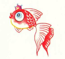 金魚色鉛筆畫畫法步驟04