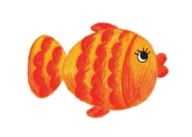快活的魚(yú)兒童蠟筆畫(huà)畫(huà)法步驟