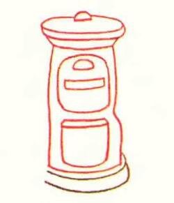 儲(chǔ)錢罐色鉛筆簡(jiǎn)筆畫畫法步驟01
