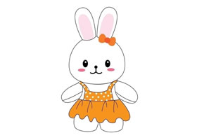 兔子簡筆畫作品（四）