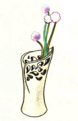 花瓶色鉛筆簡(jiǎn)筆畫(huà)畫(huà)法步驟05