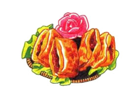 壽司色鉛筆簡筆畫