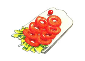 魷魚圈色鉛筆簡筆畫
