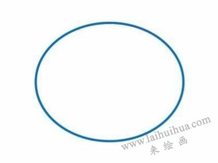 可愛(ài)的小狗兒童簡(jiǎn)筆畫(huà)步驟01