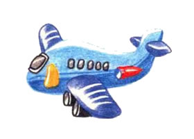 飛機色鉛筆簡筆畫