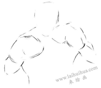 拳擊手素描畫法步驟01