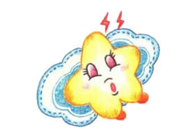 星星色鉛筆簡筆畫畫法步驟