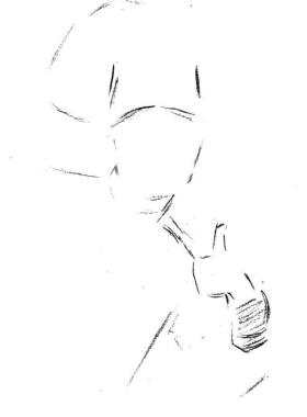 笑容滿面的廚師素描畫法步驟