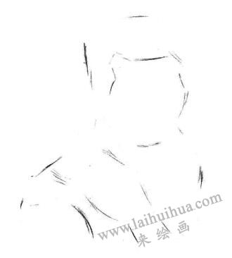 扮酷的男青年素描畫法步驟01