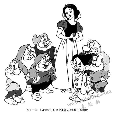 白雪公主和七個小矮人繪畫創(chuàng)編完稿