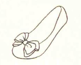 船鞋色鉛筆簡(jiǎn)筆畫(huà)畫(huà)法步驟01