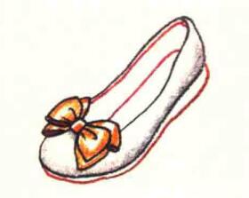 船鞋色鉛筆簡(jiǎn)筆畫(huà)畫(huà)法步驟04