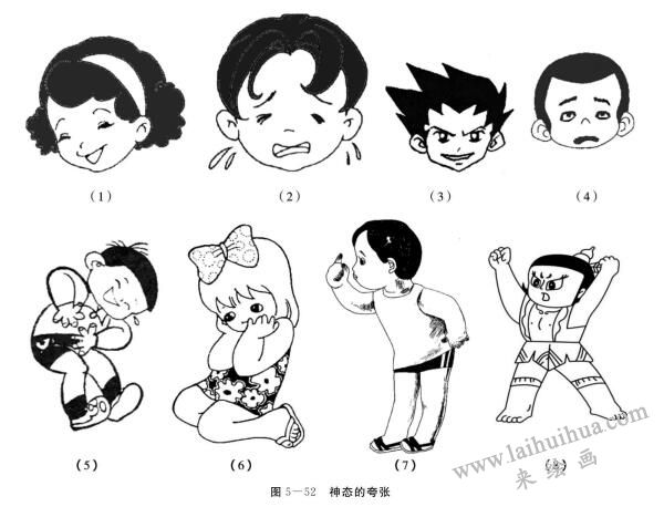 人物畫法之神態(tài)的夸張表現(xiàn)