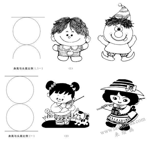 人物畫法之形態(tài)的夸張表現(xiàn)：全身01
