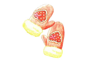 手套色鉛筆簡筆畫