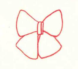 領(lǐng)結(jié)的色鉛筆簡筆畫畫法步驟02