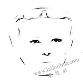 帥氣的少年素描畫法步驟02