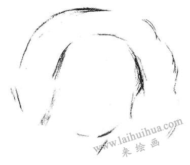 游泳的小女孩素描畫法步驟01
