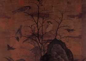 黃居寀《山鷓棘雀圖軸》賞析