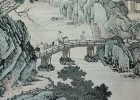 周臣《春山游騎圖》賞析