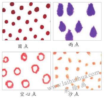 油棒畫色彩技法：點(diǎn)