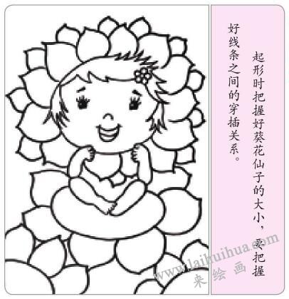 葵花仙子油棒畫畫法步驟01