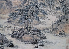 戴進(jìn)《關(guān)山行旅圖》賞析