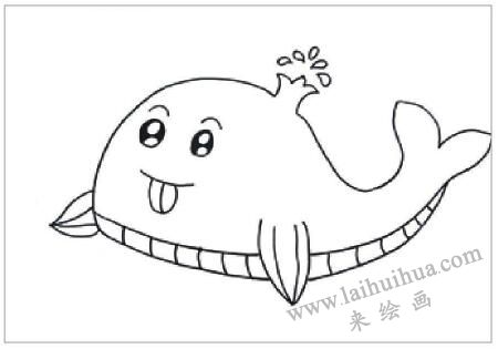 藍(lán)鯨油棒畫(huà)畫(huà)法步驟01