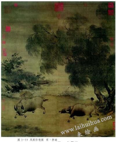 風(fēng)雨歸牧圖