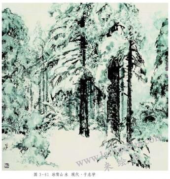 冰雪山水圖