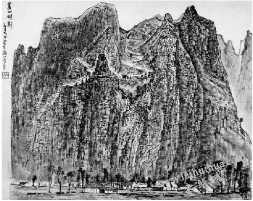 畫山側(cè)影