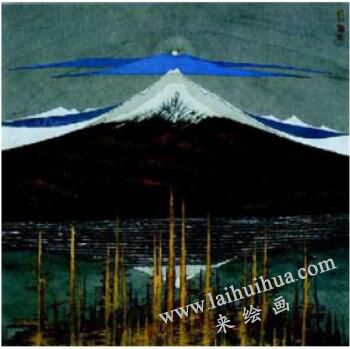 山之夢幻山水畫