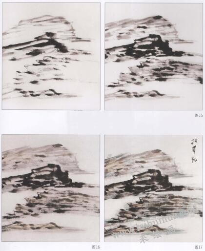 折帶皴