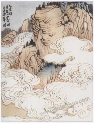 青綠山水基礎(chǔ)畫法：云水