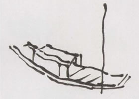 點(diǎn)景船只與亭臺樓閣畫法