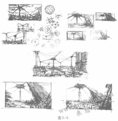 動畫素描的空間