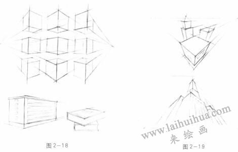 動畫素描成角透視