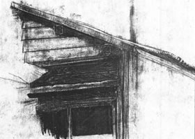 建筑物素描畫法范例
