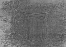 庭院的素描畫法范例