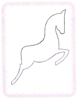 旋轉(zhuǎn)木馬簡(jiǎn)筆畫法步驟02