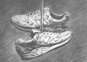 鞋類(lèi)素描實(shí)訓(xùn)案例二