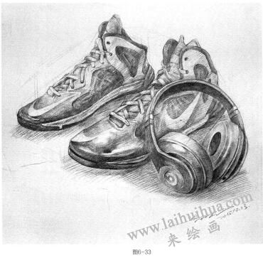 鞋類素描的表現(xiàn)方法步驟05