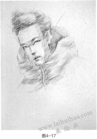 時尚頭像素描的步驟03