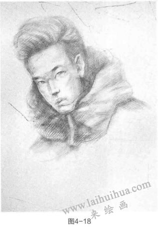 時尚頭像素描的步驟04