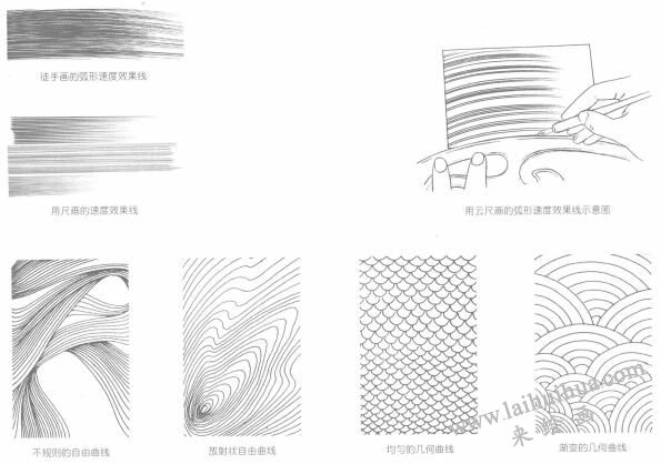 卡通畫：直線、曲線