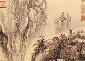 王翚《溪山紅樹(shù)圖》賞析