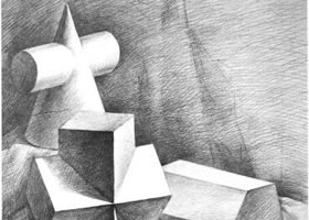 組合幾何體素描實訓(xùn)案例二