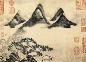 米芾《春山瑞松圖》賞析