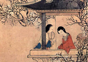 任伯年《玉樓人醉杏花天》欣賞