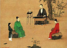 趙佶《聽琴圖》賞析